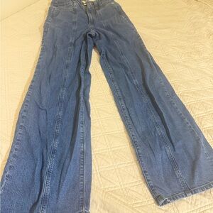 Classic Blue Women's Jeans universal thread 6R high rise wide leg